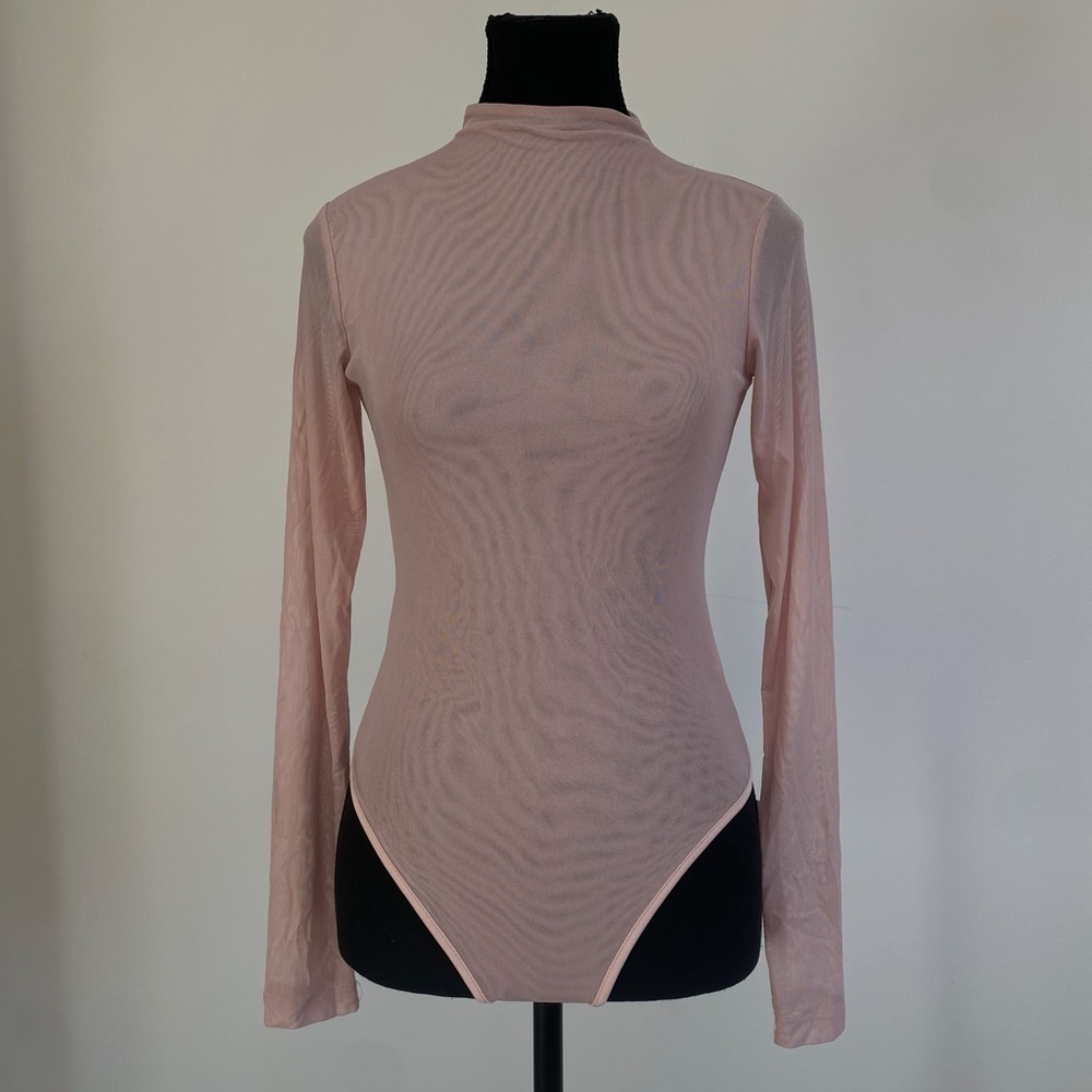 Bubblegum Pink Mesh Bodysuit